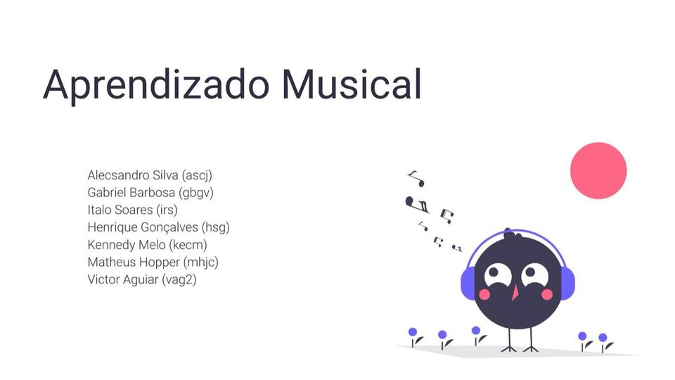 Ideenfindung zum Projekt Aprendizado Musical (2020.3)