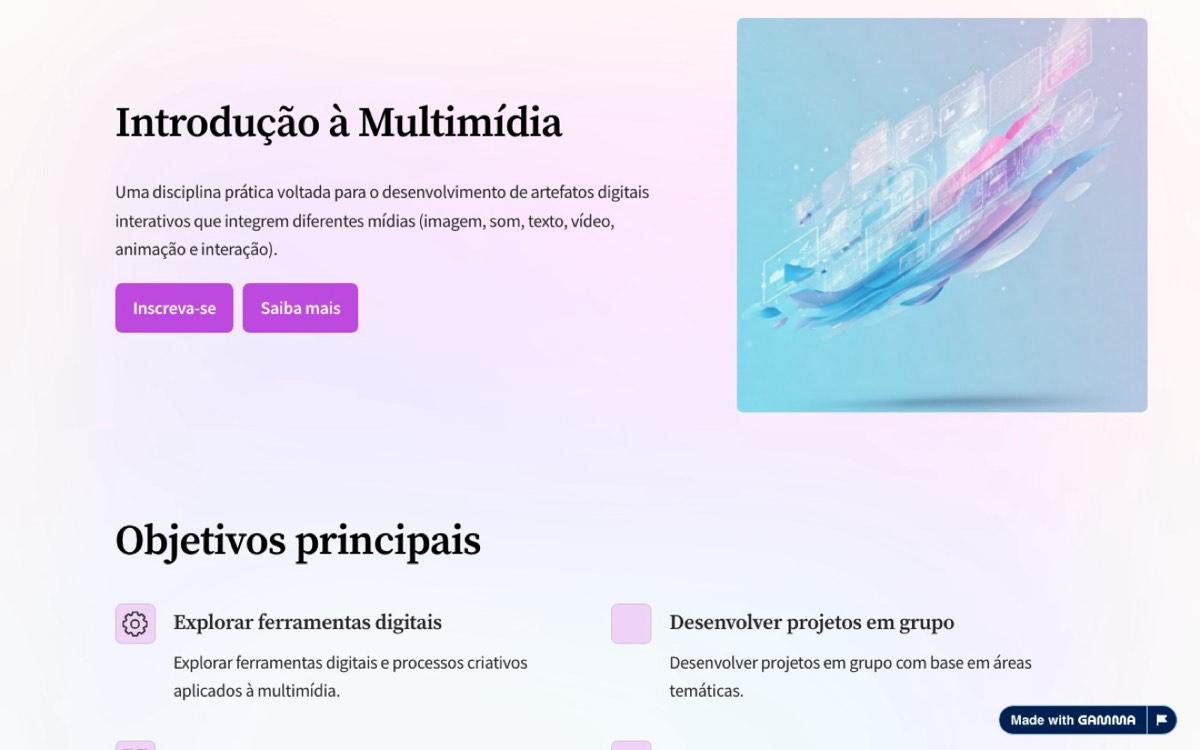Course page