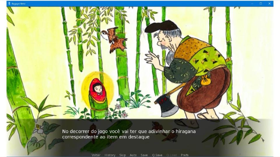 Tela da visual novel