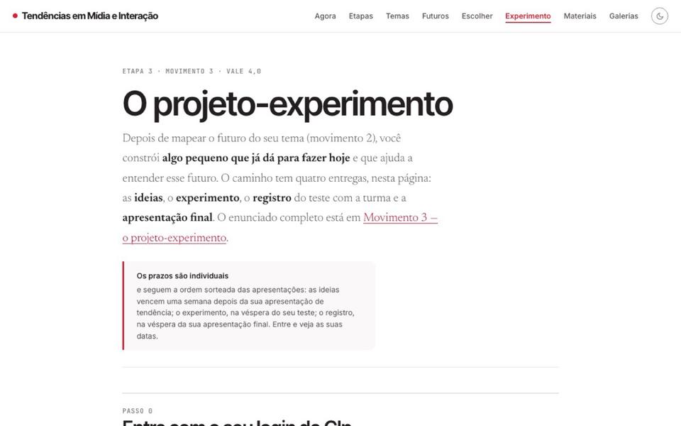 Enunciado do movimento 3 publicado