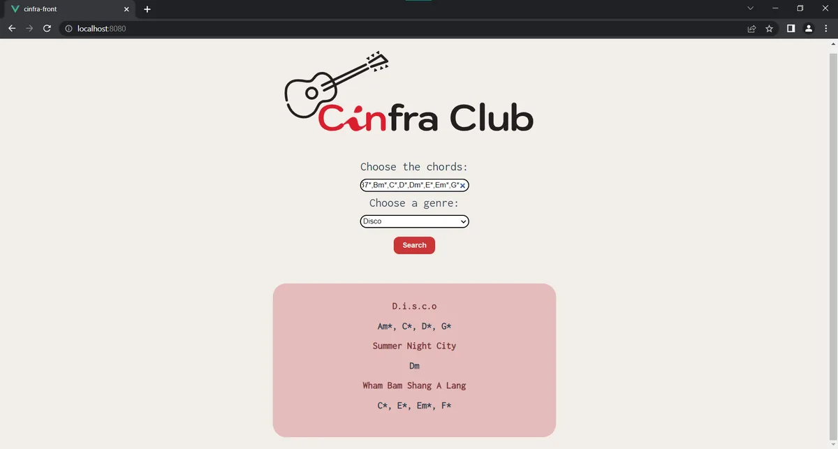 CInfra Club (busca por acordes)
